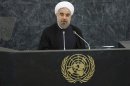 Iran's President Hassan Rouhani addresses the 68th United Nations General Assembly at UN headquarters in New York