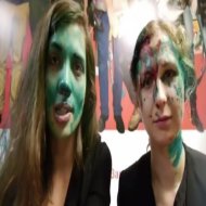 Επιτέθηκαν με πράσινη μπογιά στις Pussy Riot (VIDEO)