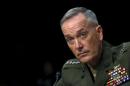 Marine Corps General Dunford testifies during the Senate Armed Services committee nomination hearing on Capitol Hill in Washington