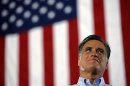 Republican presidential candidate and former Massachusetts Governor Mitt Romney speaks at a campaign rally in Cincinnati