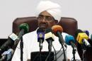 Sudan's President Omar al-Bashir delivers a speech on January 27, 2014 in Khartoum