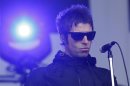 Liam Gallagher performs with his band Beady Eye during the Glastonbury music festival at Worthy Farm in Somerset