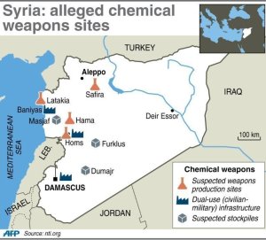 Syria: alleged chemical weapons sites