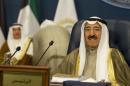 Kuwait's Emir Sheikh Sabah al-Ahmed al-Sabah opens the 25th Arab League Summit in Bayan Palace, Kuwait