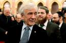 Hungarian-born Nobel Peace Prize winner and Holocaust survivor Wiesel attends symposium in Budapest