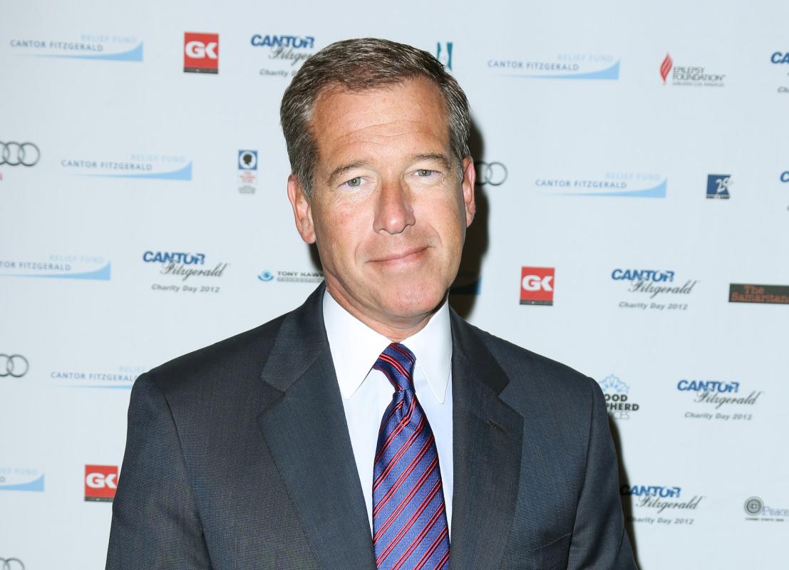 FILE - This Sept. 11, 2012 file image released by Starpix shows Brian Williams at the Cantor Fitzgerald Charity Day event in New York. NBC &quot;NBC &quot;Nightly News&quot; anchor Williams has admitted he spread a false story about being on a helicopter that came under enemy fire while he was reporting in Iraq in 2003. Williams said on &quot;Nightly News&quot; on Wednesday, Feb. 4, 2015, he was in a helicopter following other aircraft, one of which was hit by ground fire. His helicopter was not hit. (AP Photo/Starpix, Andrew Toth, File)