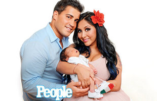 Snooki  Baby on Snooki  Jionni  And Baby Lorenzo   People