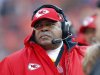 Kansas City Chiefs coach Romeo Crennel watches during the first half of his team's NFL football game against the Indianapolis Colts on Sunday, Dec. 23, 2012, in Kansas City, Mo. (AP Photo/Ed Zurga)