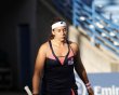 Marion Bartoli, from France, walks off the court during a match against Simona Halep, from Romania, at the Western & Southern Open tennis tournament, Wednesday, Aug. 14, 2013, in Mason, Ohio. With her