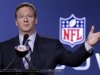 FILE - This Feb. 3, 2012 file photo shows NFL Commissioner Roger Goodell gesturing during a news conference in Indianapolis. The NFL has pledged $30 million for medical research to the Foundation for the National Institutes of Health. Commissioner Goodell announced Wednesday, Sept. 5, 2012, the funding to the NIH, which is part of the U.S. Department of Health and Human Services. (AP Photo/David J. Phillip, File)