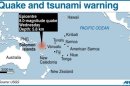 Quake and tsunami warning