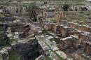 A view of the ruins of the ancient Greek city of Cyrene, located in the suburbs of the Libyan eastern town of Shahat on March 16, 2015