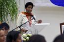Phumzile Mlambo-Ngcuka, an Under-Secretary-General of the United Nations and the Executive Director of UN Women, speaks during a press conference at the Convention Palace in Havana, on July 24, 2016