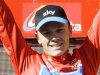Sky Procycling's Froome of Britain celebrates after taking the overall lead after the tenth stage of the Tour of Spain "La Vuelta" cycling race in Salamanca
