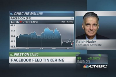 Ralph Nader: Facebook users should be paid