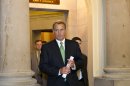 House Speaker John Boehner of Ohio leaves his office and walks to the House floor to deliver remarks about negotiations with President Obama on the fiscal cliff, Tuesday, Dec. 11, 2012, on Capitol Hill in Washington. (AP Photo/J. Scott Applewhite)