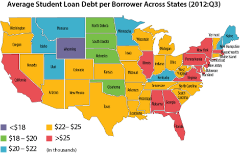 Student Loan Debt Map