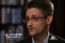 In this image taken from video provided by NBC News on Tuesday, May 27, 2014, Edward Snowden, a former National Security Agency (NSA) contractor, speaks to NBC News anchor Brian Williams during an NBC Exclusive interview. Snowden told Williams that he worked undercover and overseas for the CIA and the NSA. (AP Photo/NBC News)