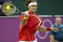 El tenista español David Ferrer, este martes en el 'Wimbledon Olímpico'