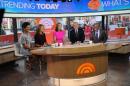 In this Monday, Nov. 3, 2014 photo provided by NBC, from left, Tamron Hall, Natalie Morales, Savannah Guthrie, Matt Lauer, and Al Roker appear on the "Today" show, in New York. (AP Photo/NBC, Bryan Bedder)