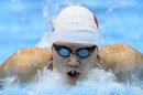 La nadadora china Ye Shiwen compite durante la final de los 200m estilos, este lunes en Londres