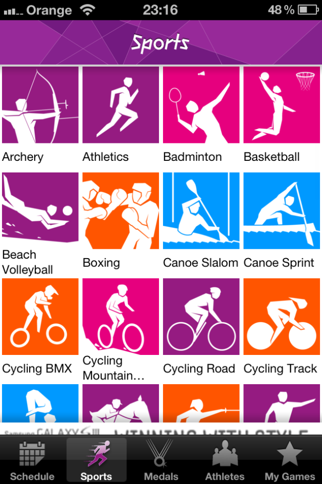 List Of Sports At The Olympic Games 2012