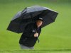 Mickelson of the U.S. reviews his shot from the greenside bunker on the 15th hole during the final round of the Wells Fargo Championship PGA golf tournament in Charlotte