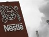 A Nestle logo is pictured on a factory in Orbe