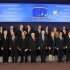 European Union leaders pose for a family photo during a EU summit in Brussels
