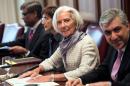 International Monetary Fund Managing Director Christine Lagarde at IMF headquarters on May 2, 2014 in Washington, DC