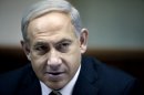 Israeli Prime Minister Benjamin Netanyahu heads the weekly cabinet meeting in his Jerusalem office, Sunday, Dec. 30, 2012. (AP Photo/Abir Sultan, Pool)
