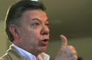 Colombia's President Santos speaks during a Reuters interview in Villavicencio