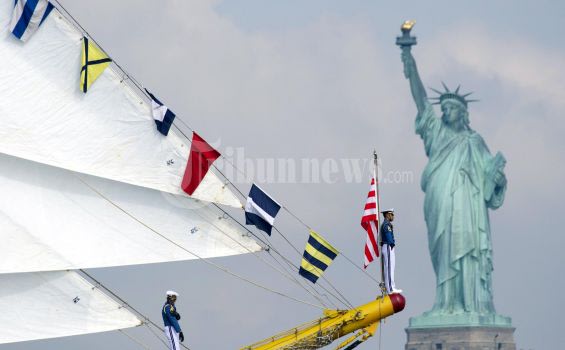 Penutupan Patung Liberty Bikin Ribuan Wisatawan Kebingungan