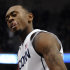 Connecticut's Ryan Boatright reacts after a basket during the second half of an NCAA college basketball game against Syracuse in Hartford, Conn., Wednesday, Feb. 13, 2013. Connecticut won 66-58. (AP Photo/Jessica Hill)