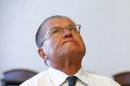 Russian Economy Minister Ulyukayev gives interview in Moscow