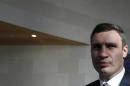 Ukraine's opposition politician Klitschko leaves the European People's Party Elections Congress in Dublin