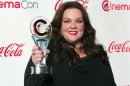 Actress Melissa McCarthy, recipient of the Female Star of the Year, arrives at the CinemaCon awards ceremony at Caesars Palace in Las Vegas