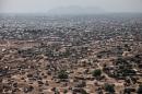 An aerial view of central Juba, South Sudan, January 10, 2014