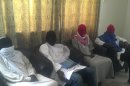 Members of Boko Haram splinter group attend a media conference in Maiduguri