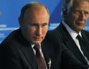 Russian President Vladimir Putin speaks at a meeting &hellip;