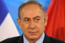 Israeli Prime Minister Benjamin Netanyahu looks on in Jerusalem