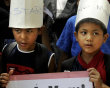 Myanmar refugee children hold …