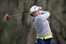 Ha Na Jang of South Korea plays a shot on the 18th hole during the continuation of the third round of the Coates Golf Championship on February 6, 2016 in Ocala, Florida