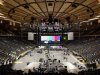 Workers prepare Madison Square Garden for the "12-12-12" concert whose proceeds will aid the victims of Superstorm Sandy, Tuesday, Dec. 11, 2012, in New York. The Dec. 12 concert will feature artists Bon Jovi, Eric Clapton, Dave Grohl, Billy Joel, Alicia Keys, Chris Martin, The Rolling Stones, Bruce Springsteen & the E Street Band, Eddie Vedder, Roger Waters, Kanye West, The Who and Paul McCartney. (AP Photo/John Minchillo)