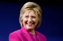 Democratic U.S. presidential candidate Clinton smiles at campaign rally in Charlotte, North Carolina
