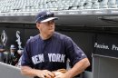 New York Yankees' Alex Rodriguez leaves the dugout to take batting practice before a baseball game against the Chicago White Sox, Tuesday, Aug. 6, 2013 in Chicago. (AP Photo/David Banks)