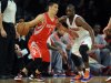 Houston Rockets' Jeremy Lin, left, drives on New York Knicks' Raymond Felton in the first quarter of an NBA basketball game at Madison Square Garden in New York, Monday, Dec. 17, 2012. (AP Photo/Henny Ray Abrams)