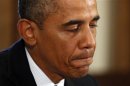 U.S. President Barack Obama speaks about Syria at the White House in Washington