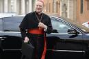 Cardinal Gianfranco Ravasi of Italy arrives for a meeting at the Vatican