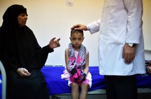 Farah Abdallah, a seven-year-old Yemeni refugee, sits&nbsp;&hellip;